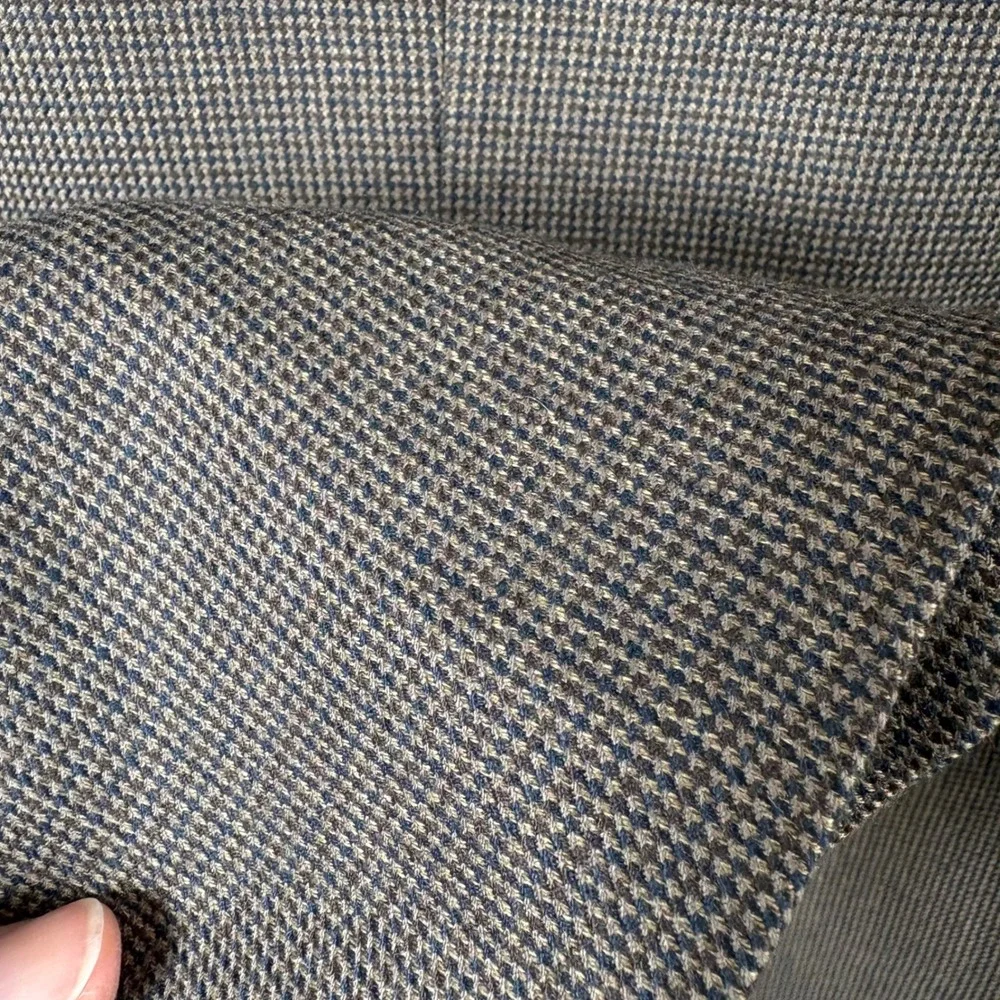 Lauren Ralph Lauren Blazer Men's 52R Brown Micro Houndstooth Sport Coat 2-Button
